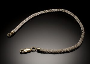 Fine Silver Pharaoh's Weave Bracelet