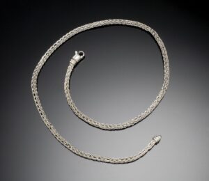 Fine Silver Pharaoh's Weave Bracelet